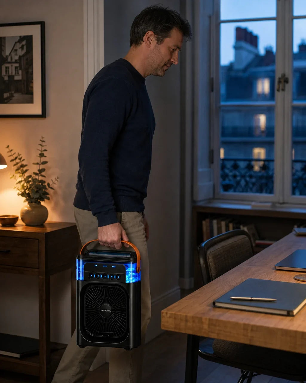[Scale AI] lifestyle — Rafraîchisseur d’air portable AEROVIA noir