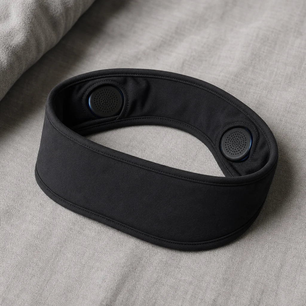 Sleepband noir - vue plate